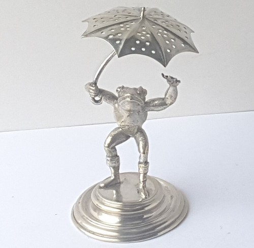 Figura rana con ombrello - rana,