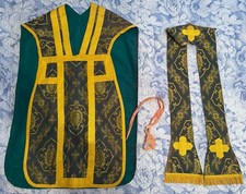 Antica Pianeta Verde Con Stola