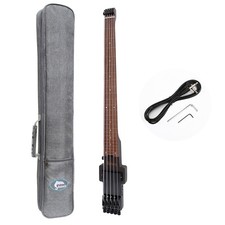 BatkingTravel Basso Elettrico Headless Bass 5 Corde Fretless Basso Elettrico