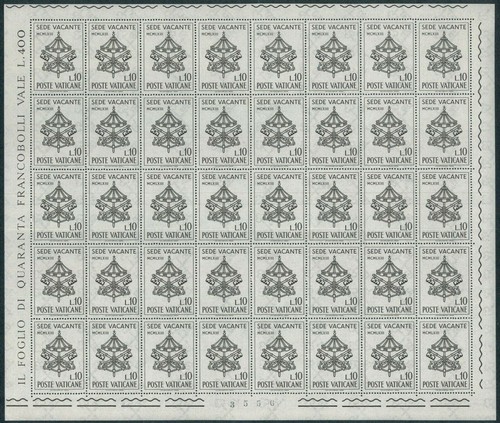 1963 vaticano foglio - 1963,