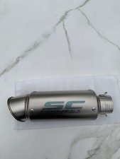 Terminale Scarico Universale Artigianale Moto Replica SC PROJECT 51MM