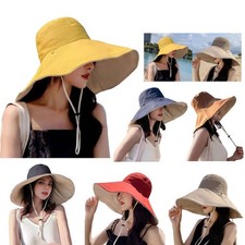 Cappello berretto pescatore tesa extra larga anti UV estate spiaggia sole secchio pieghevole