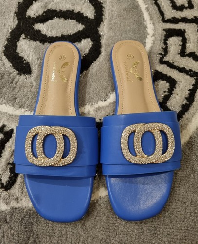 Ciabatte donna blu bling - donna,