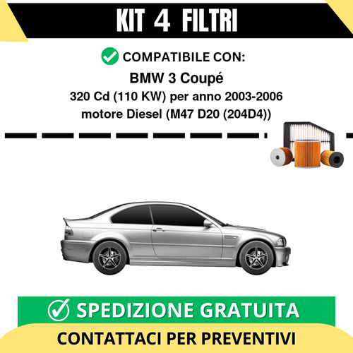 Kit filtri tagliando - kit,