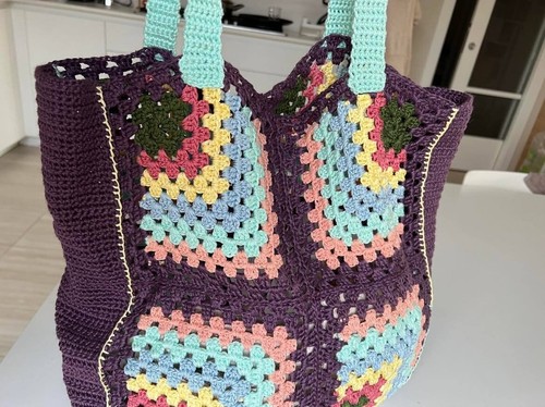 Borsa crochet uncinetto - , granny