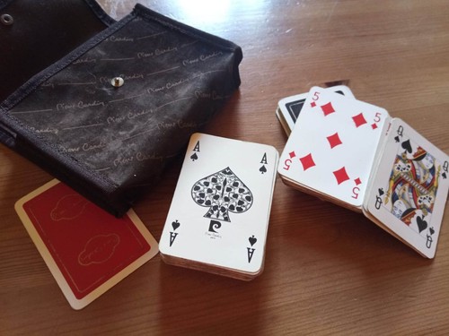 Carte gioco vintage - gioco, pierre