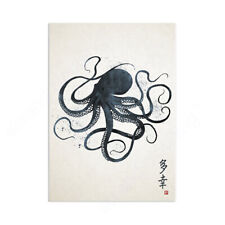 Giapponese Octopus Calligrafia