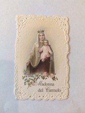 Madonna del Carmine, Holy Card