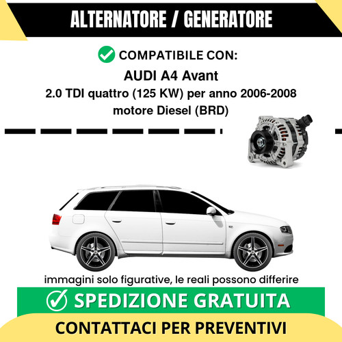 Alternatore audi avant 0 - a4,