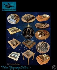 Set scacchi tavolo in legno