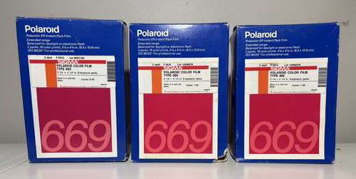 Lotto polaroid 669 - 3,,
