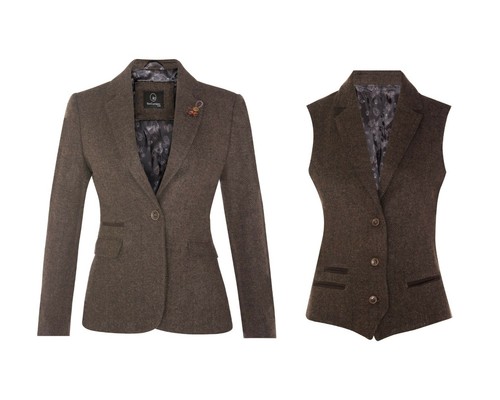 Blazer giacca gilet tweed a - blazer,