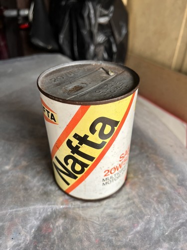 Rare vintage nafta - oil, can