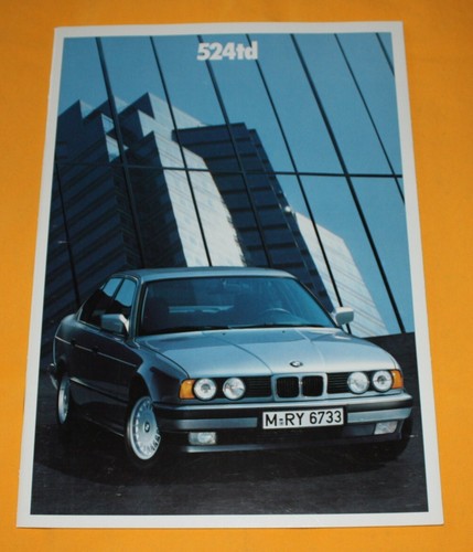 Bmw 524 e34 - bmw, depliant
