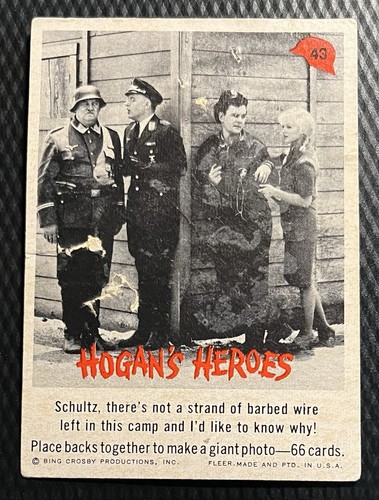 1965 fleer hogan - heroes, set
