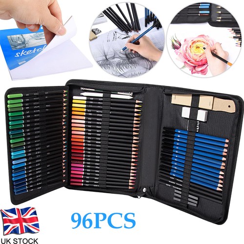 96pcs set matite artiste - matite,