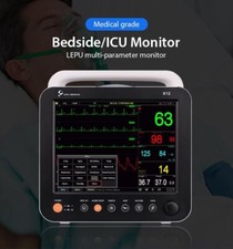 LEPU 12,1" ICU monitor paziente touchscreen ECG NIBP SpO2 RESP PR TEMP (nuovo)