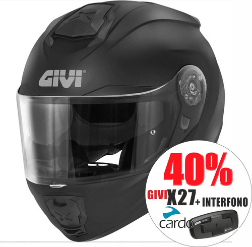 Casco modulare givi x27 black - casco,