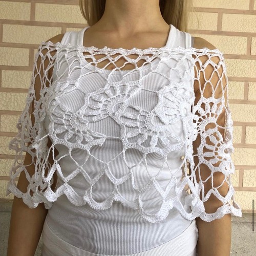 Mantello sposa bianco - mantello,