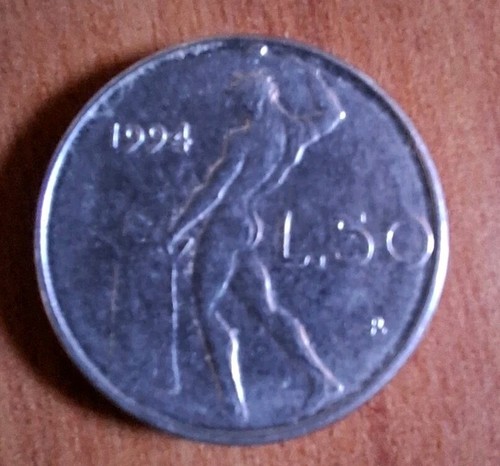 Moneta lire italiane - moneta, 50