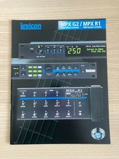 Lexicon MPX G2 MPX R1 Guitar Effects Catalog Catalogo 1998 USA Vintage