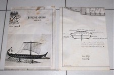 Piani costruttivi BIREME GRECA 480 a.c. Tavole di costruzione AMATI model kit