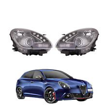 Coppia Fari Proiettori DX/SX per ALFA ROMEO Giulietta dal 2010 (Parabola Nera)