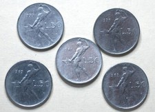 LOTTO 5 MONETE DA 50 LIRE