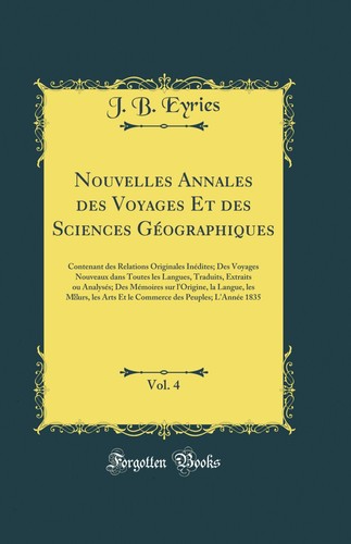 Nouvelles annales des voyages - des,