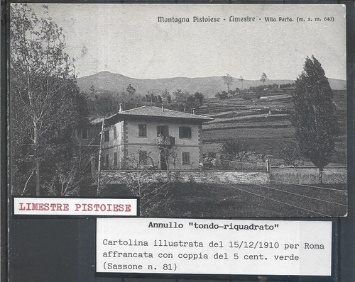 1910 su cartolina - 5c, x2