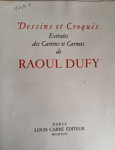 Raoul dufy dessins - raoul,