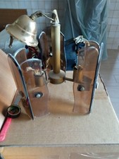 LAMPADARIO ragno SOSPENSIONE RUSTICO 3 Luci  LANTERNE lampade e12 vetro METALLO 