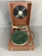 Grammofono Portatile Hermophon Funzionante Valigetta Originale