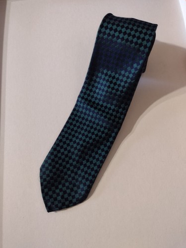 Cravatta vintage uomo blu