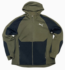 Giacca Puma verde e nera con cappuccio e zip - Uomo taglia media - SE Way 1 DE-91074