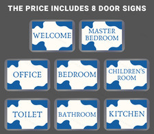 Insegna Porta Stampa Laminata Fiori Farfalle Stile Vintage Camera Insegna Decorazione Porta