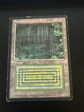 MTG BAYOU PLAYED FBB 1 EDIZIONE BLACK BORDER MAGIC DUALS