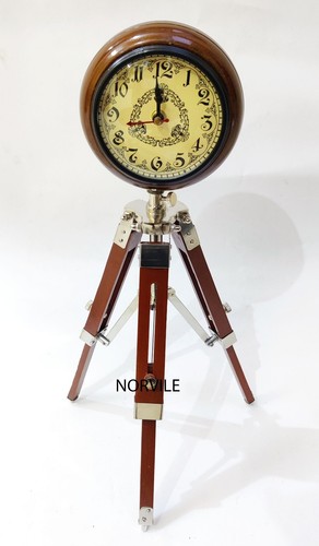 Antico orologio legno con - in,