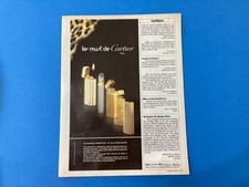 PUBBLICITà ADVERTISING LE MUST DE CARTIER ACCENDINO LIGHTER  VINTAGE.
