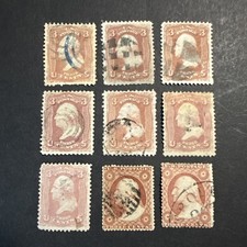 Grande gruppo di francobolli del 1800 tra cui un #64b