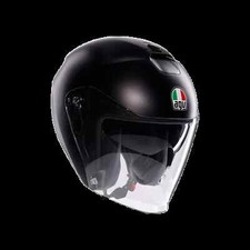 CASCO AGV HELMETS JET XL IRIDES DOPPIA VISIERA MONO MATT BLACK 002