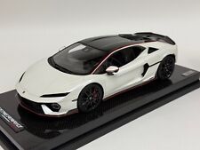 1/18 MR Collection Lamborghini Temerario In Balloon White Carbon Base