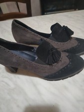 Scarpe Da Donna Camoscio N 40 Cn Tacco Roberto Lugano