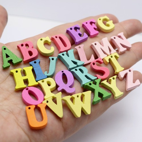 100pcs charms lettera - 100pcs,
