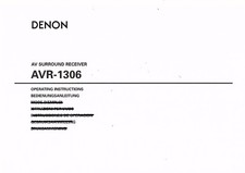 Denon user manual manuale di