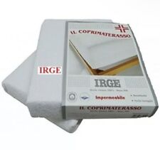 Coprimaterasso MATRIMONIALE salvamaterasso ANGOLI IMPERMEABILE 100% COTONE IRGE.
