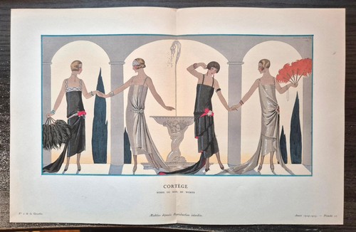 George barbier planche double - george,