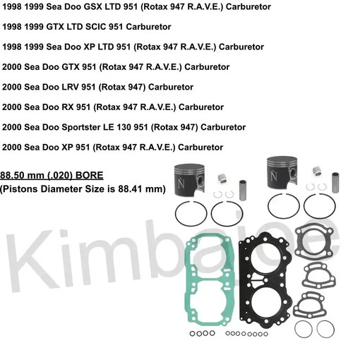 Kit pistoni ricostruzione - pistoni,