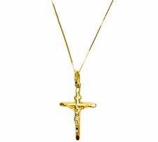 COLLANA  Oro Croce con Cristo