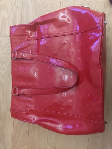 Borsa rossa lucida - borsa, ecopelle